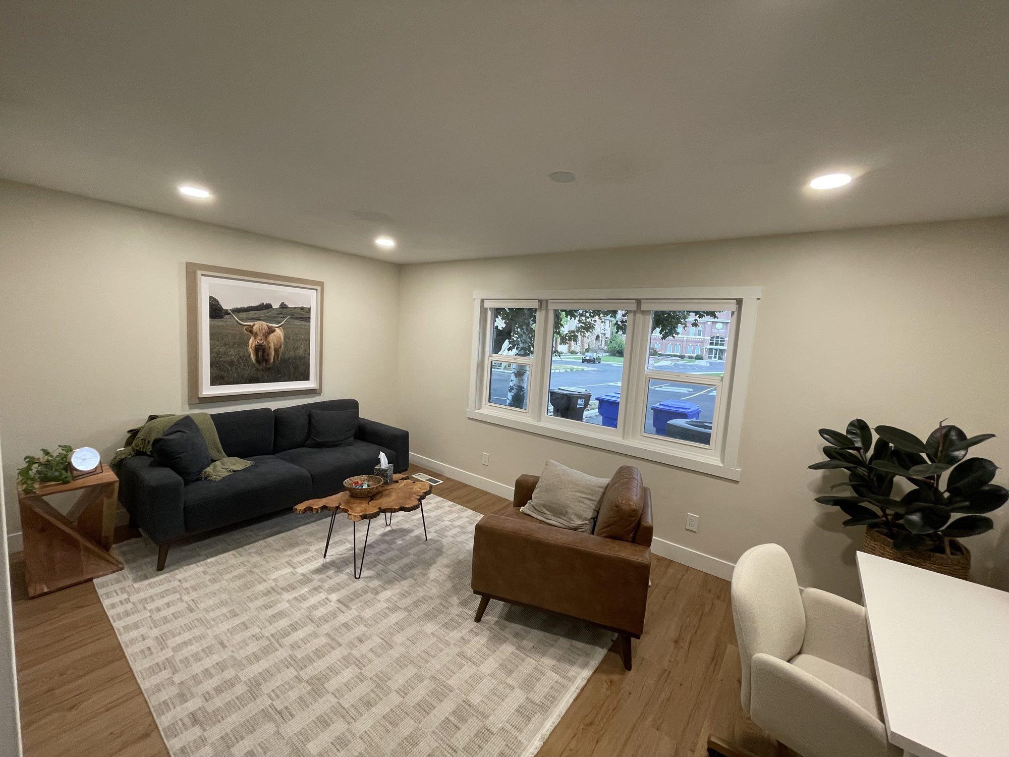 A therapy room at Traverse Family Therapy