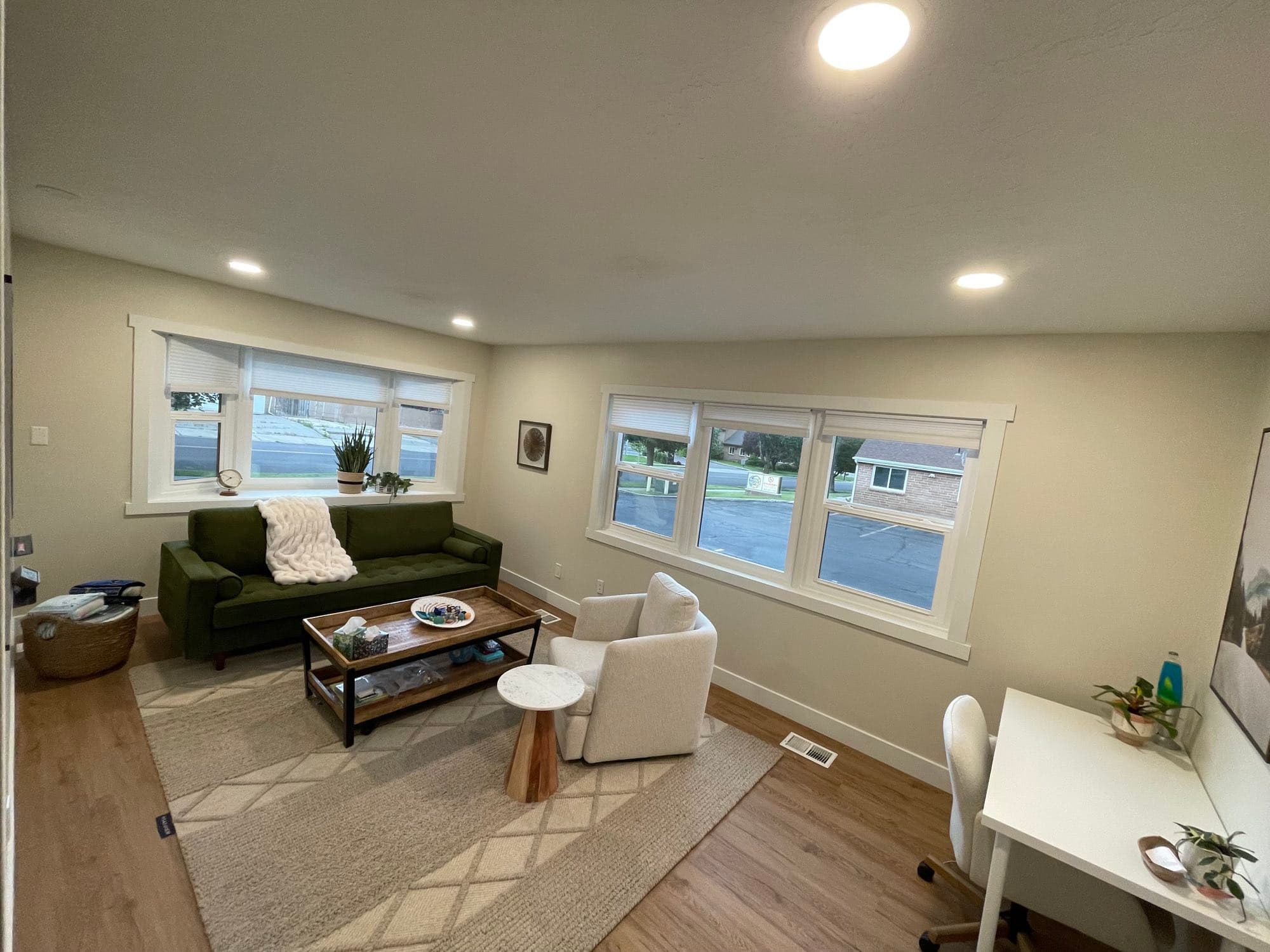 A therapy room at the Traverse Family Therapy office.